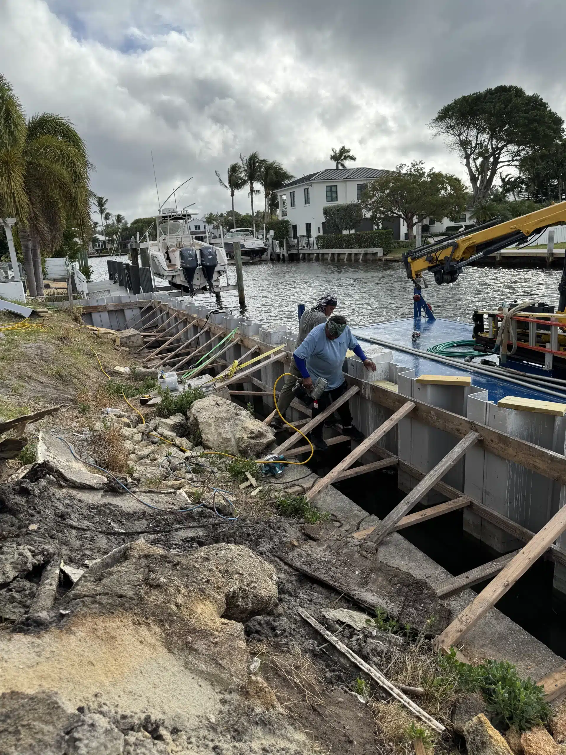 seawall-cap-construction